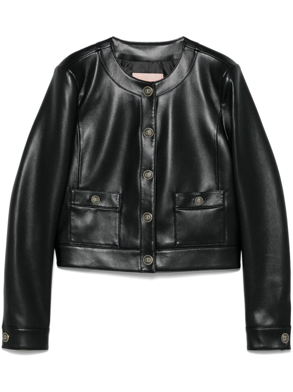 Cropped jacket<BR/><BR/><BR/> 251TP2351 00006 TWINSET 