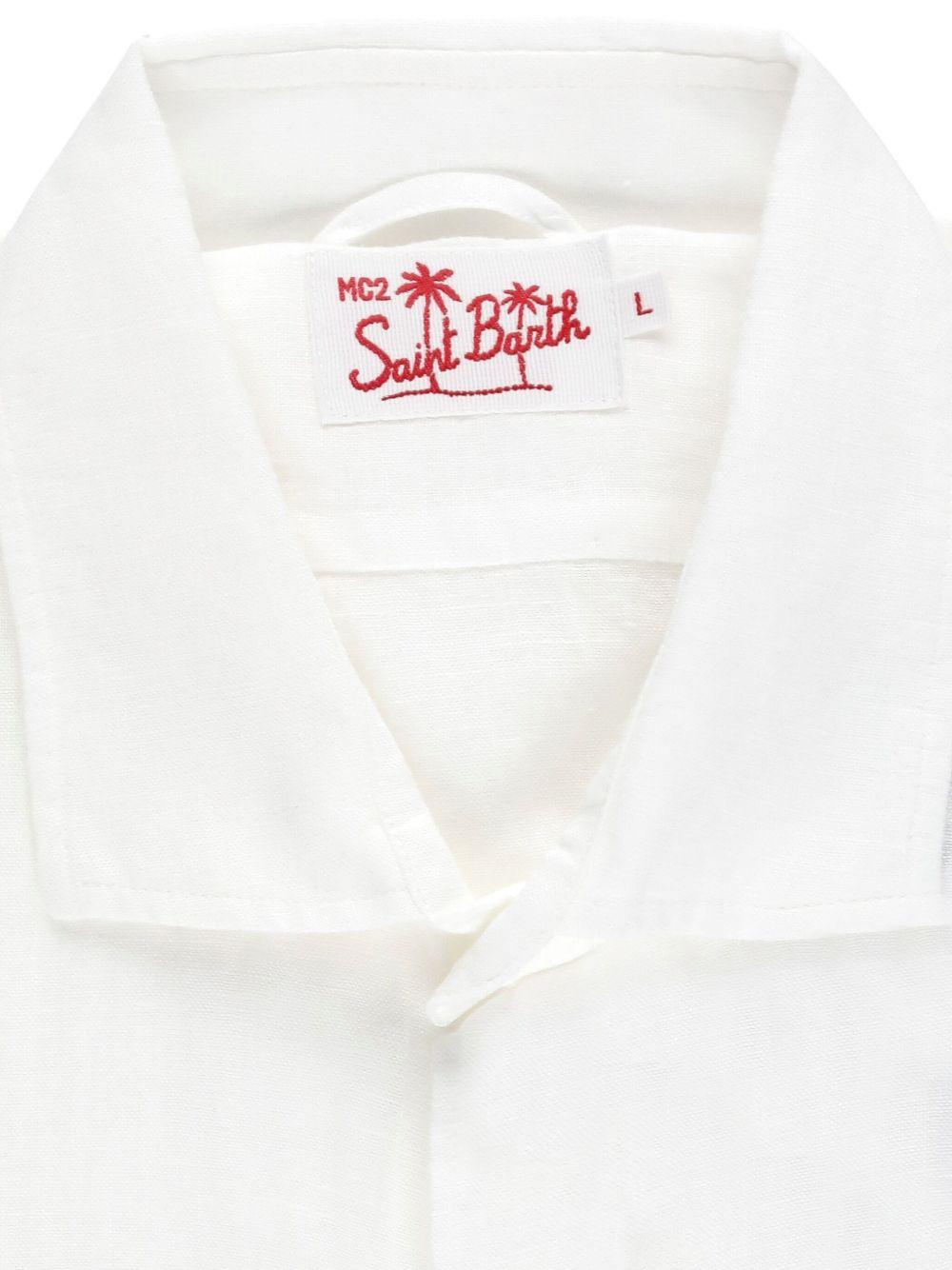 Pamplona shirt PAMPLONA 01896HLINEN 01 WHITE MC2 SAINT BARTH 
