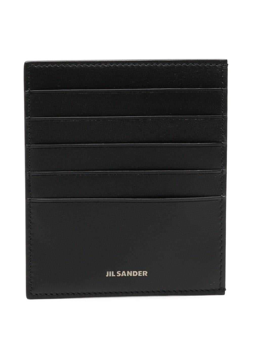 Leather vertical cardholder<BR/><BR/><BR/> J25VL0008 P5458001 JIL SANDER 