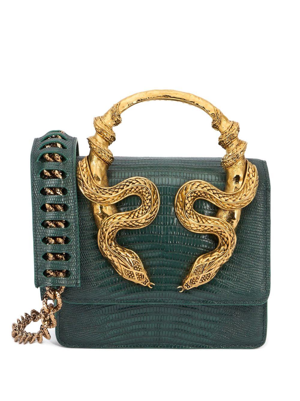 Green Bag With Snakes VWB001 PZ11904000 ROBERTO CAVALLI 