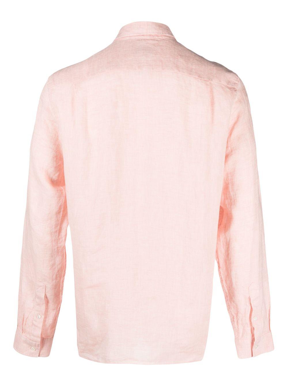 Logo-embroidered linen shirt<BR/><BR/><BR/> CH5692 T03 LACOSTE 