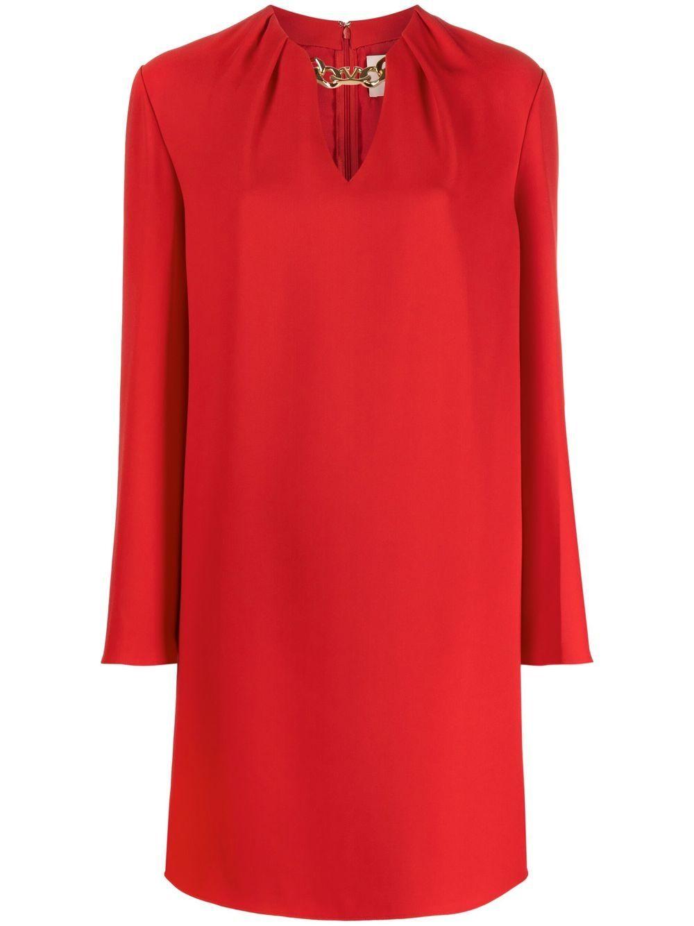 VLogo chain shift dress 1B3VAZE71MM 157 VALENTINO GARAVANI 