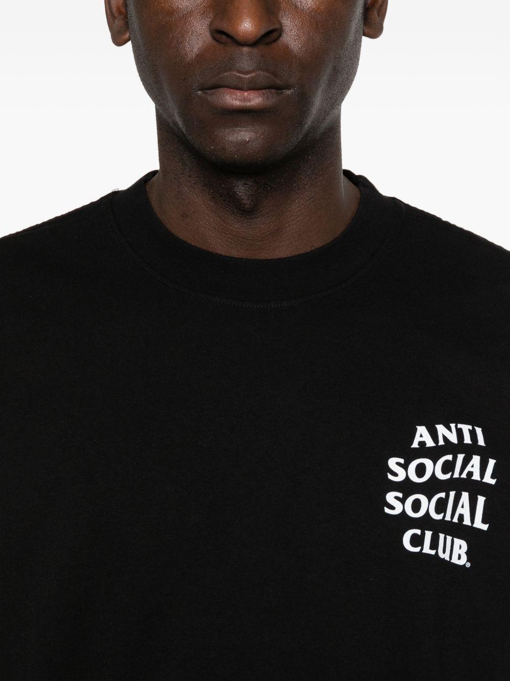 logo-print t-shirt ASSC070013 BLACK ANTI SOCIAL SOCIAL CLUB 