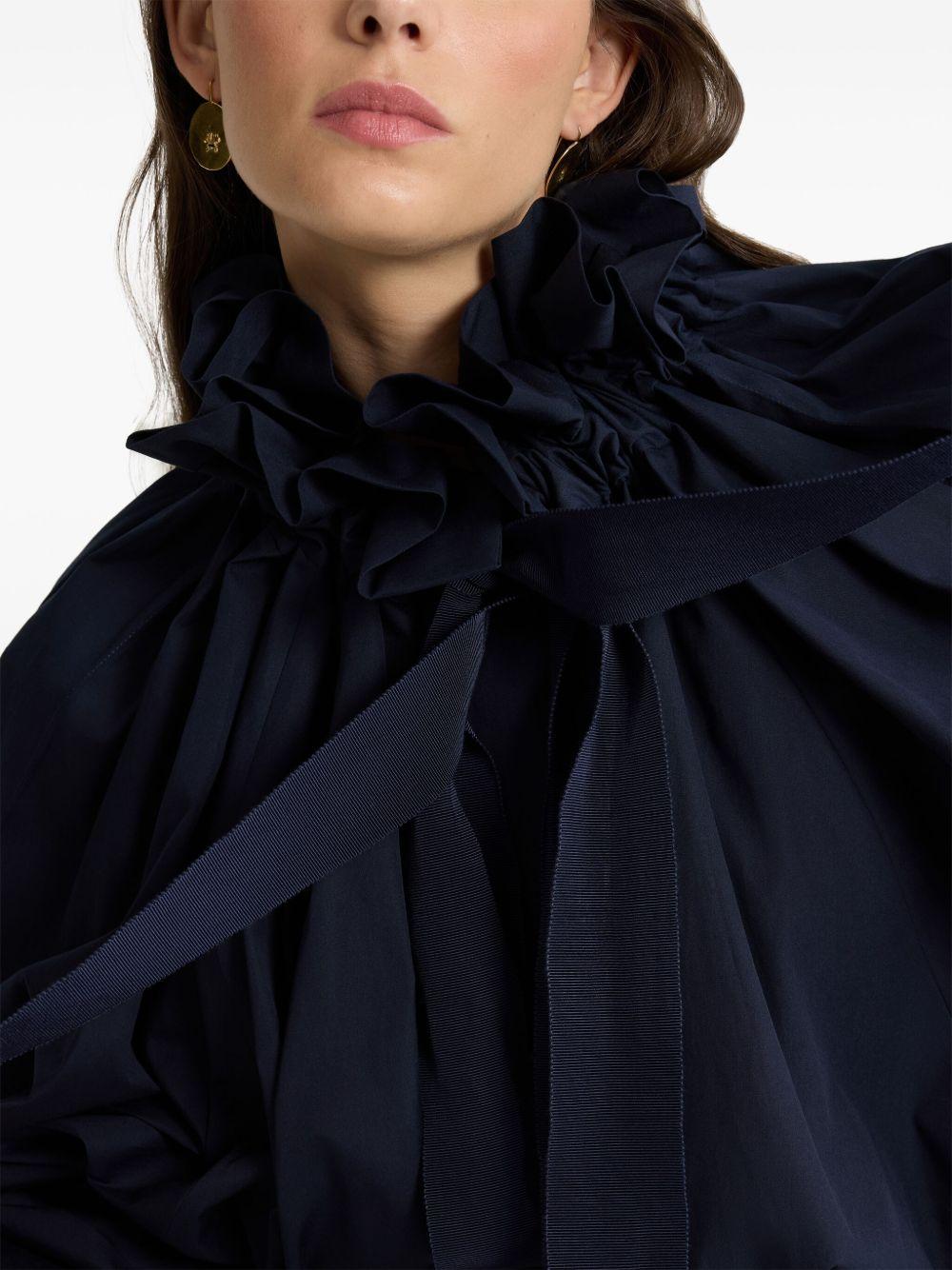 Iconic drawstring poplin top<BR/><BR/> TO0170017 699N PATOU 