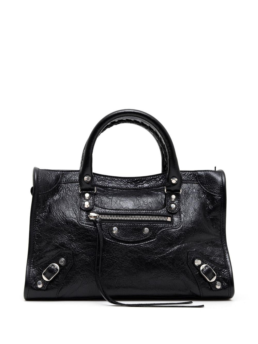 Small Le City leather tote bag<BR/><BR/> 811442 2AA9S1000 BALENCIAGA 