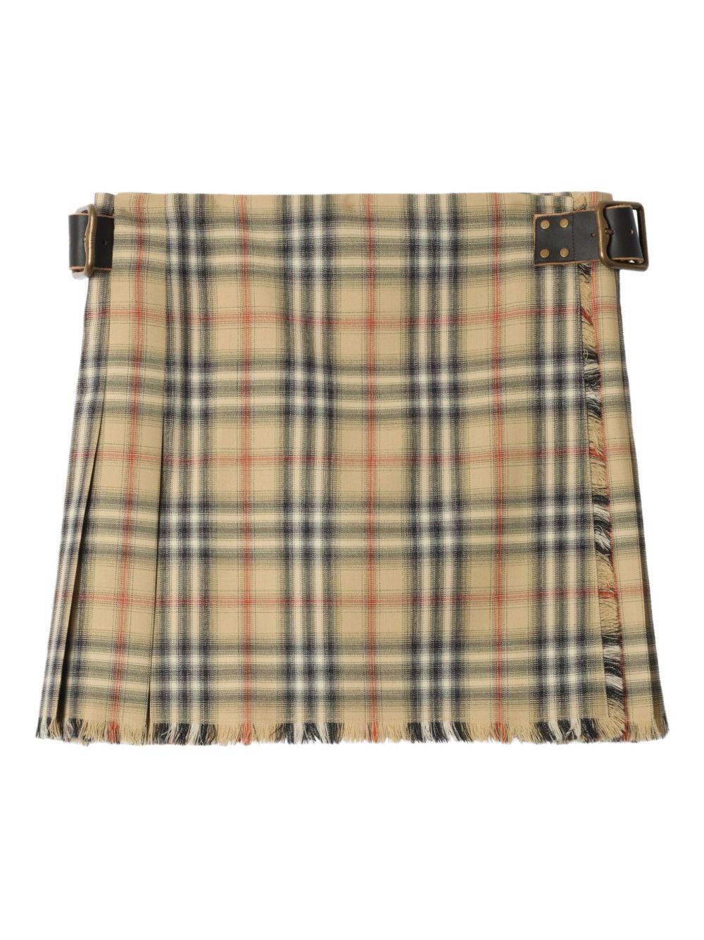 Check Wool Mini Kilt 8118152 B9368 BURBERRY 