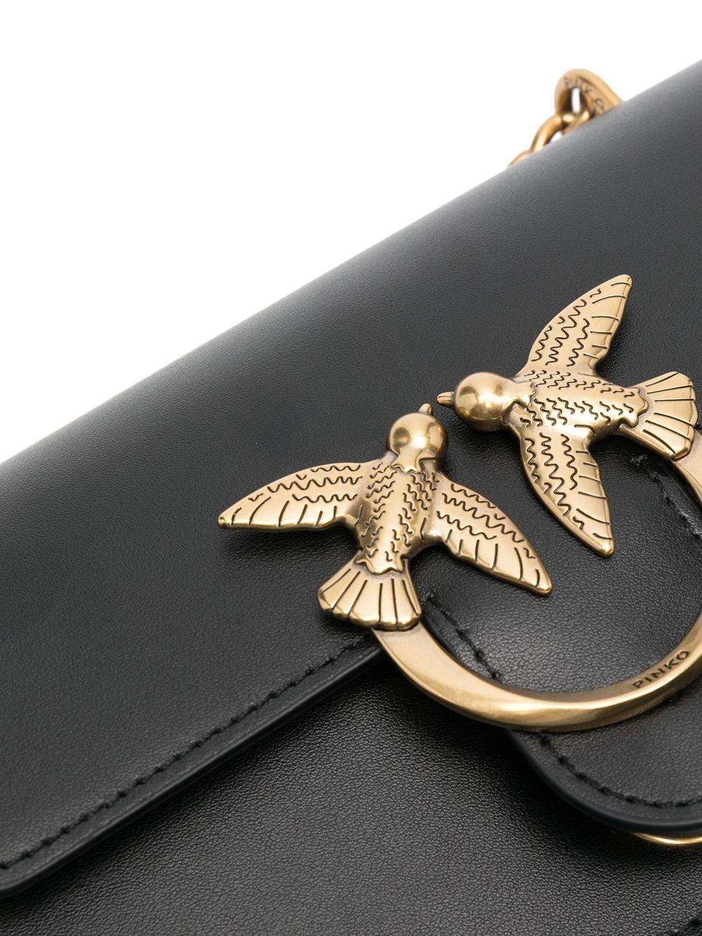 Love-Birds calf-leather shoulder bag<BR/><BR/><BR/> 100074 A0F1Z99Q PINKO 