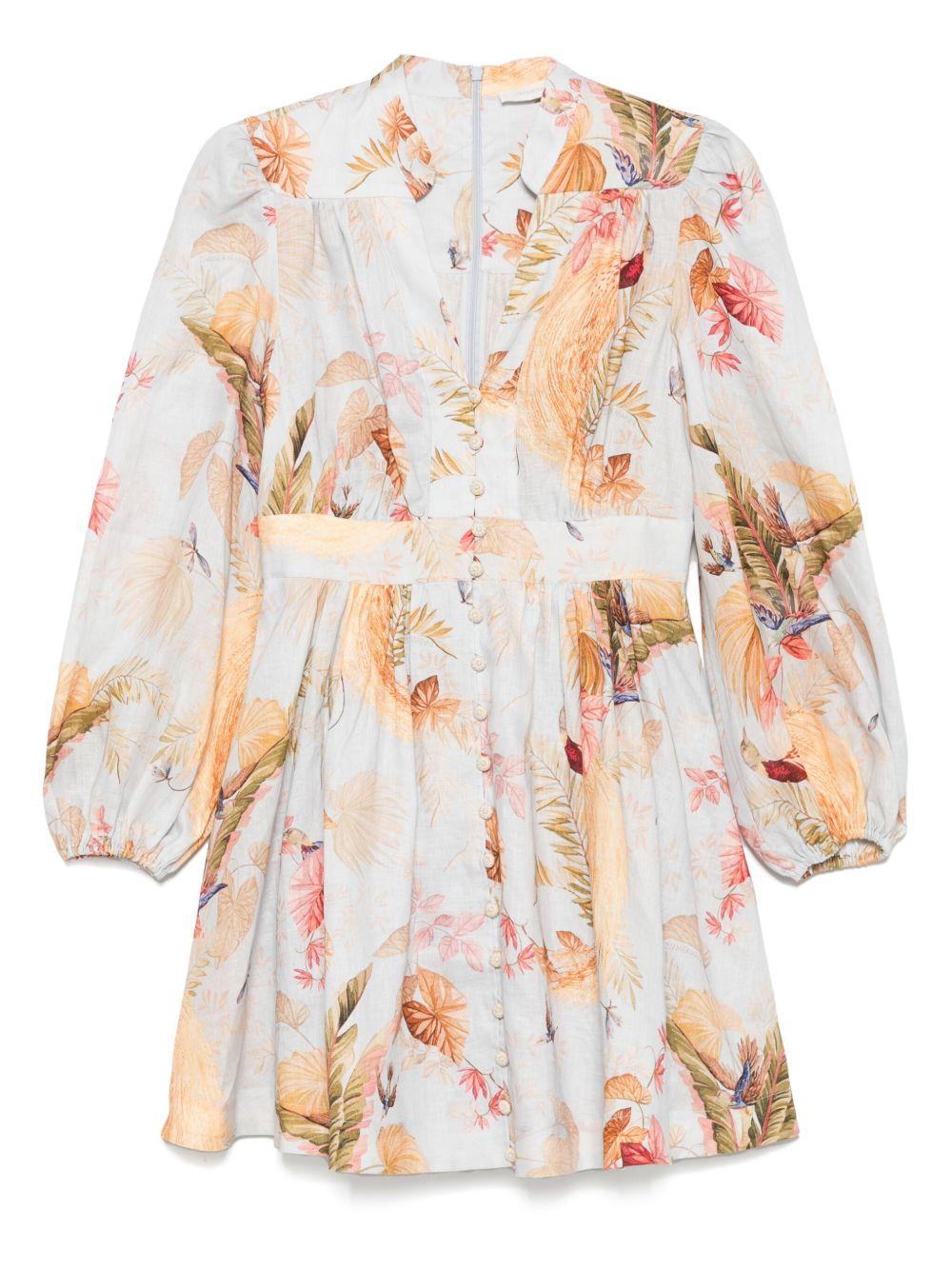 Ascension plunge mini dress 5147DSS253 LBPFL ZIMMERMANN 