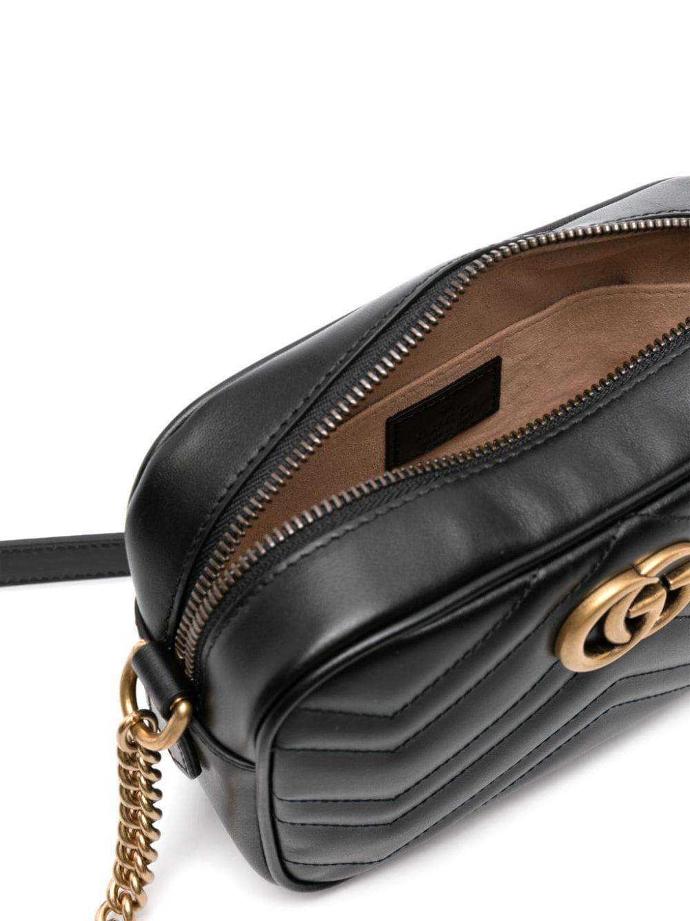Mini GG Marmont crossbody bag<BR/><BR/><BR/> 448065 DTD1T1000 GUCCI 