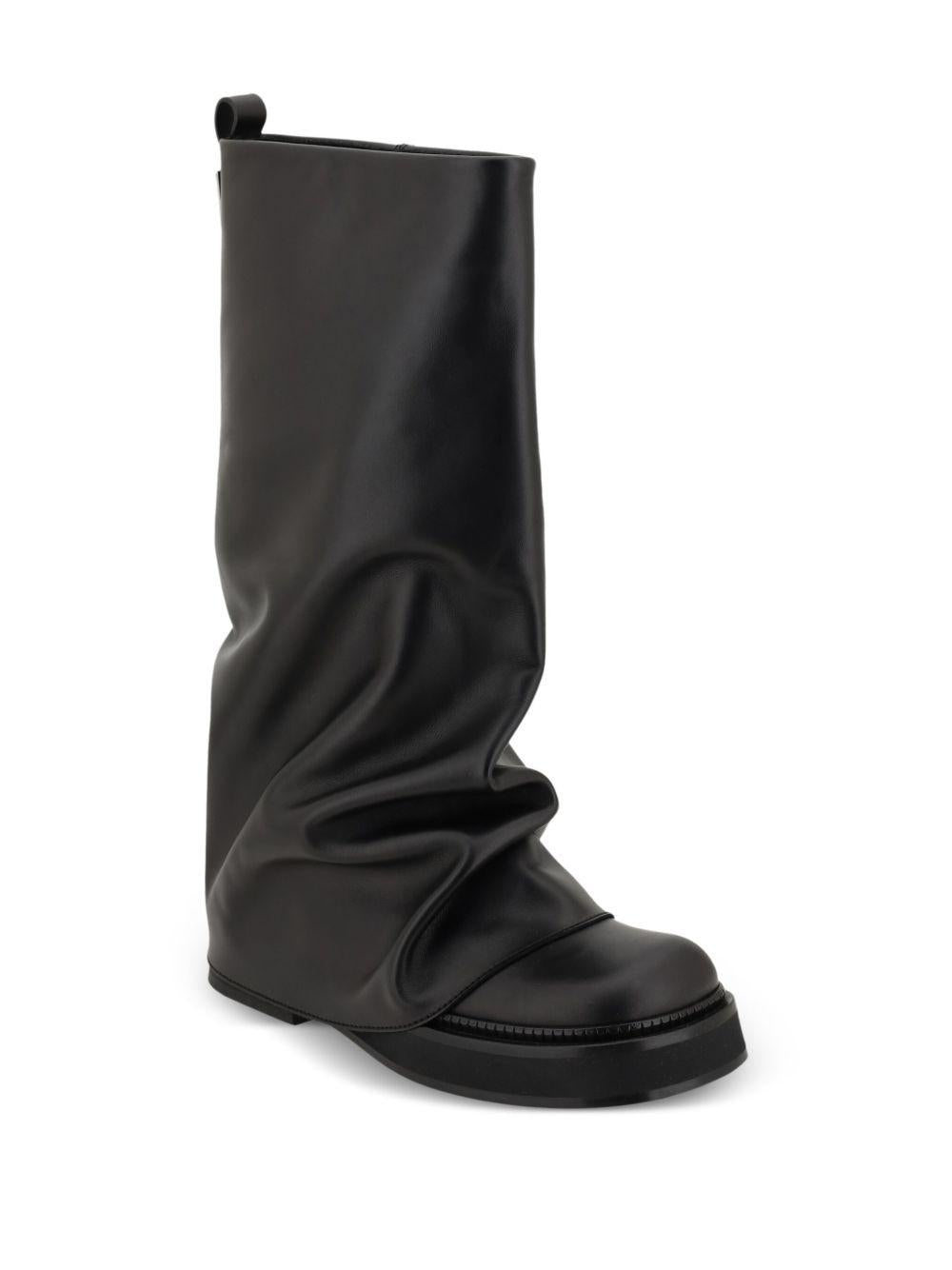 ''Robin'' black combat boot 241WSH00798 LBT019AA100 THE ATTICO 
