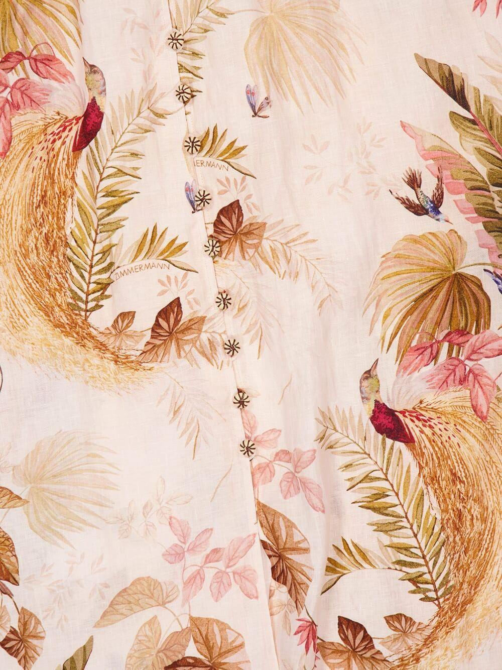 Long dress with floral print 5146DSS253 CRMPLMFLO ZIMMERMANN 