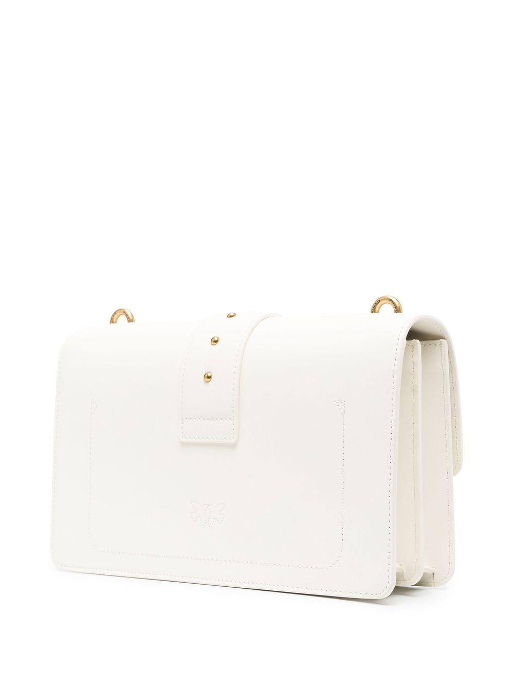 Love One Classic leather crossbody bag<BR/><BR/><BR/> 100053 A0F1Z14Q PINKO 