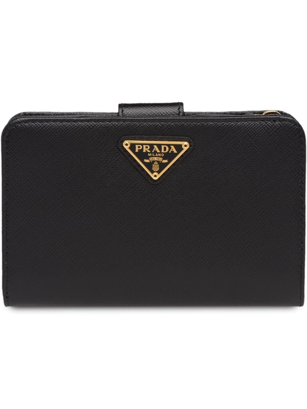 zip fastening and logo plaque wallet 1ML225 QHHF0002 PRADA 