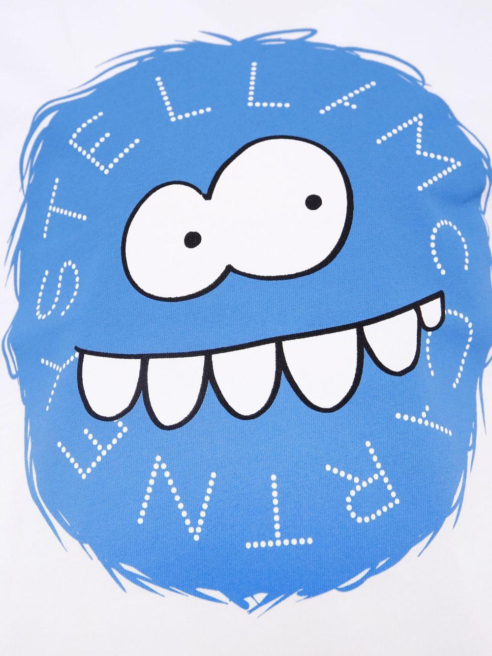 Blue monster print T-shirt TX8Q31 Z0434100 STELLA McCARTNEY KIDS 