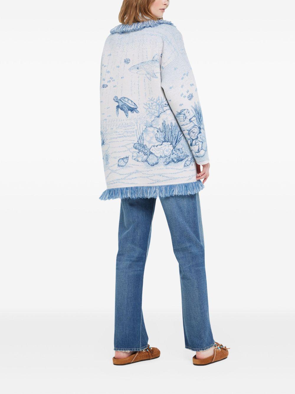 DEEP IN THE OCEAN CARDIGAN LWHB064R26KNI018 0F45 ALANUI 