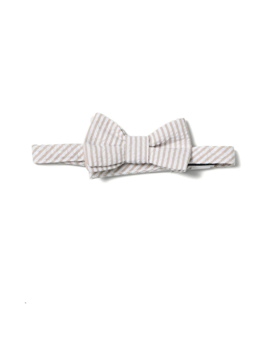 Beige stripe bow tie P23PH033C1078 133 IL GUFO 