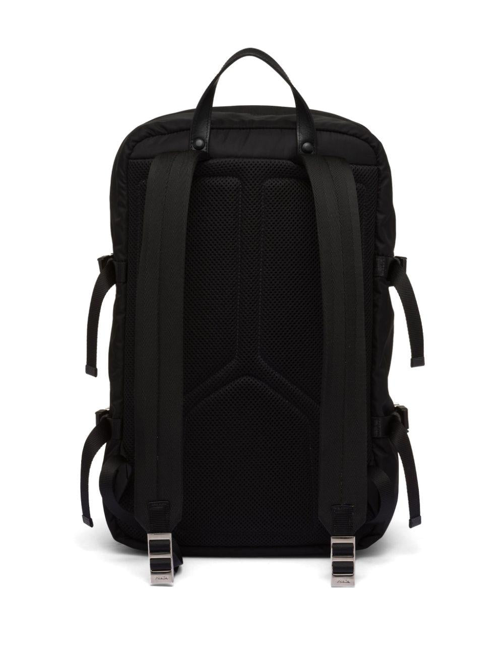 Re-Nylon Saffiano leather backpack<BR/><BR/><BR/> 2VZ101 2DMGF0002 PRADA 