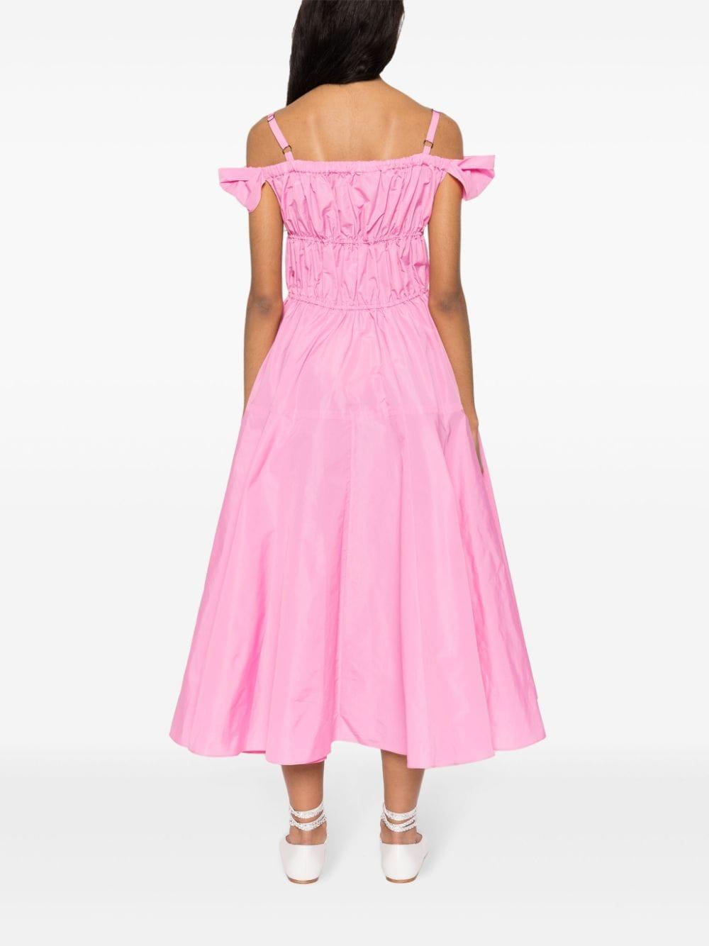 Bow-detail cocktail midi dress<BR/><BR/> DR1330011 455P PATOU 