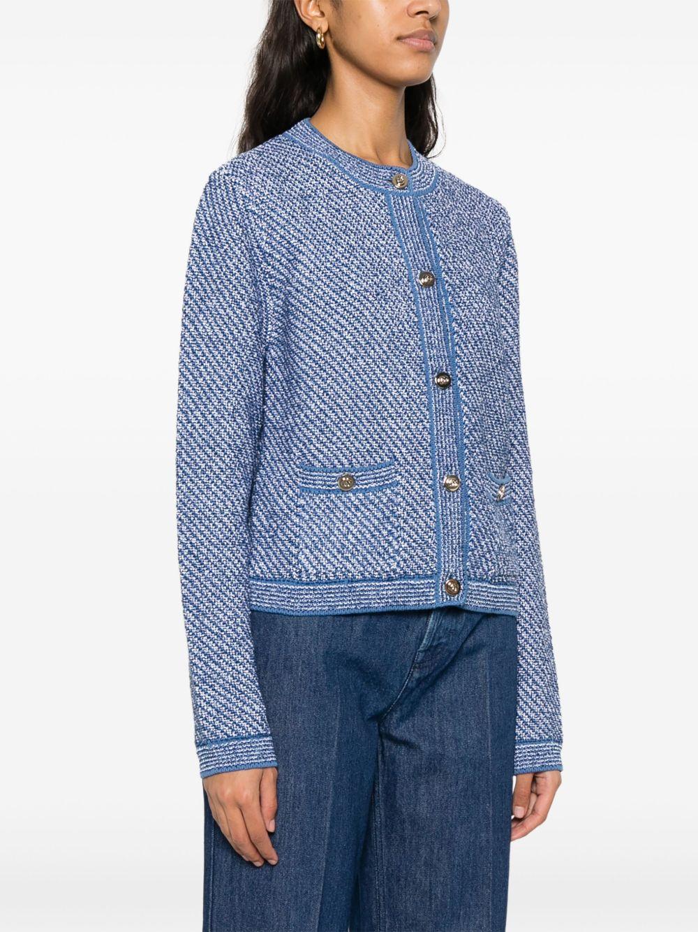 Fine cotton crewneck cardigan 818643 XKENR4179 GUCCI 