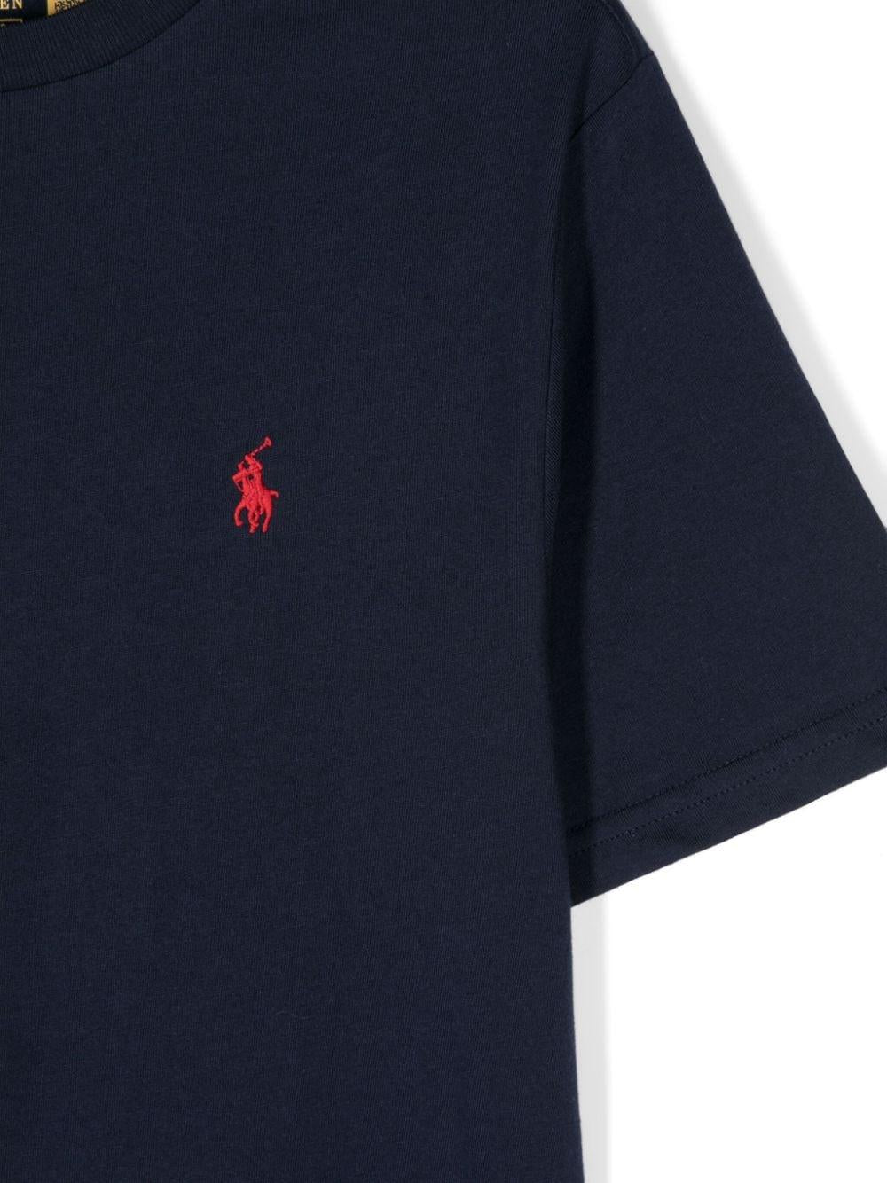 Polo logo T-shirt<BR/><BR/><BR/> 322832904037 CRUISENAVY POLO RALPH LAUREN KIDS 