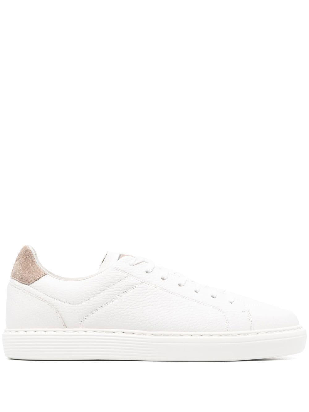 White panelled low-top sneakers MZUASBJ264 CE280 BRUNELLO CUCINELLI 