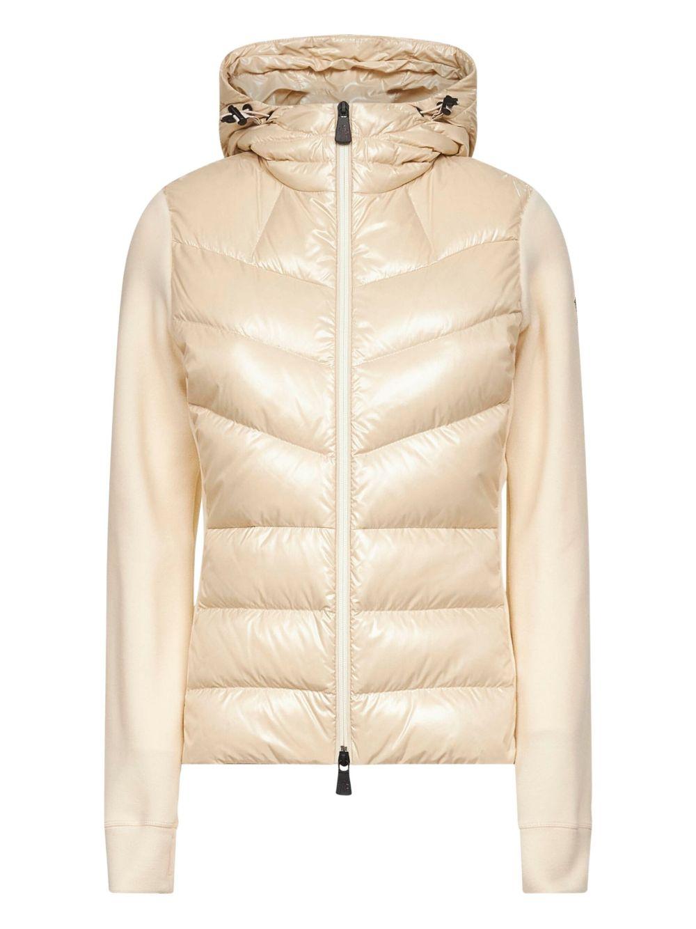 Padded fleece sweatshirt with zip and hoodie K20988G00018 80093060 MONCLER GRENOBLE 