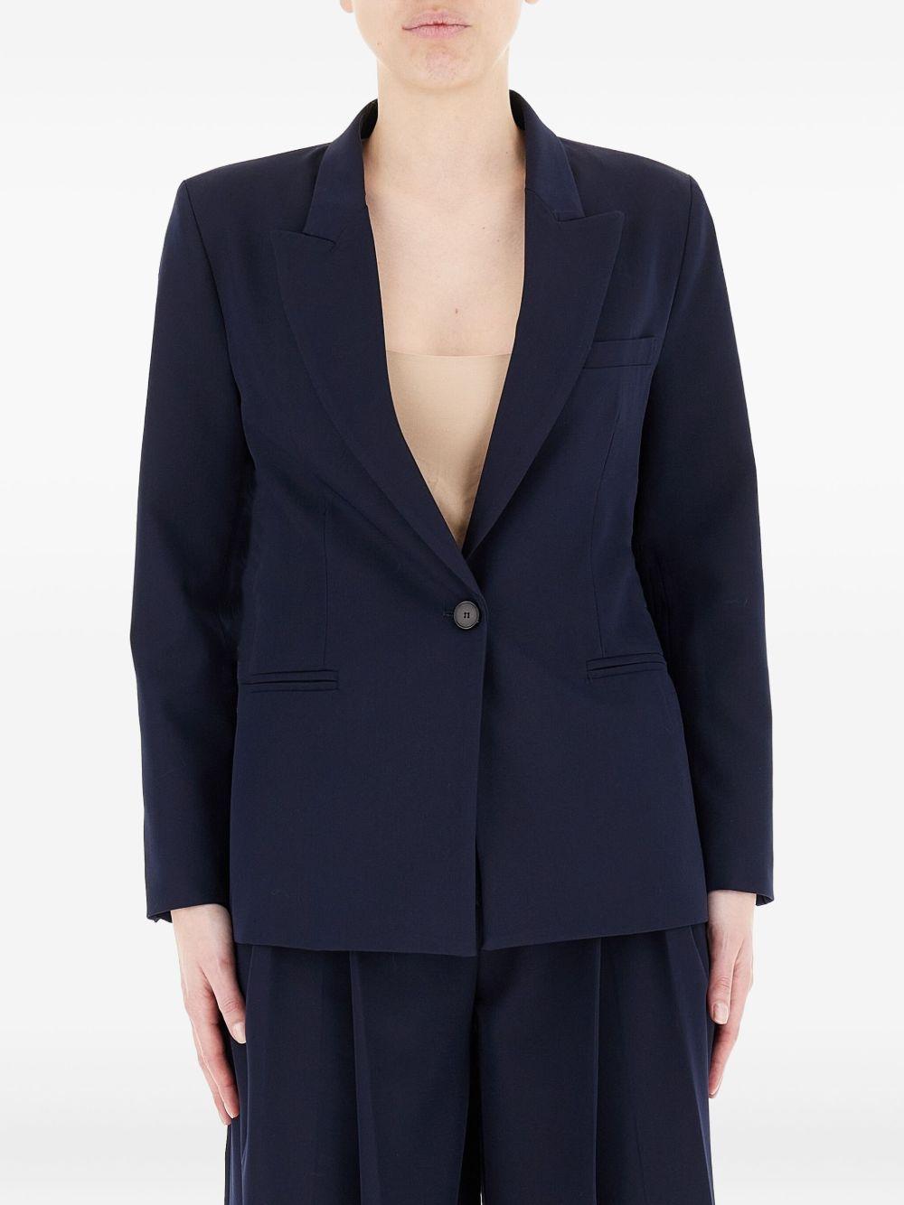 single-button lined blazer TD0292 BLUSCURO VICOLO 
