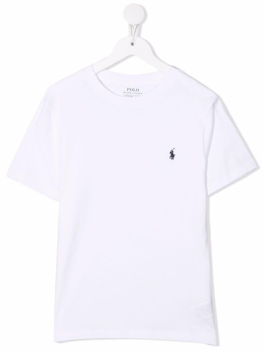 Polo logo T-shirt<BR/><BR/><BR/> 322832904035 WHITE POLO RALPH LAUREN KIDS 