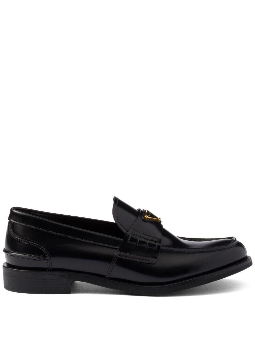 Brushed leather loafers<BR/><BR/> 1D813N 055F0002 PRADA 