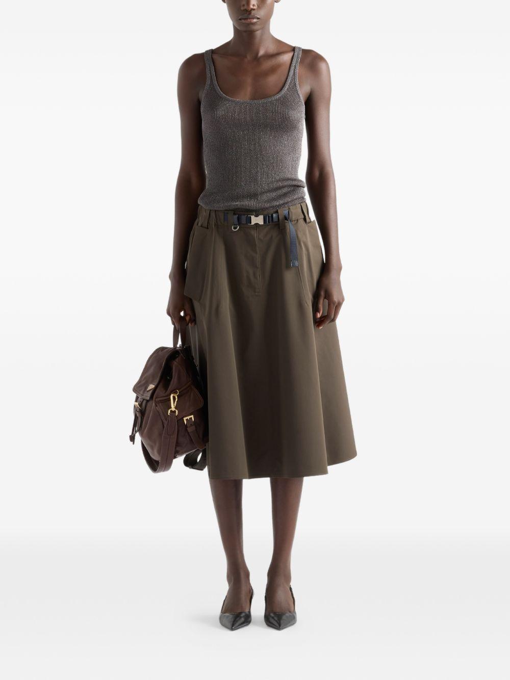 Technical fabric circle skirt 21H02518UU S-OOOF0334 PRADA 
