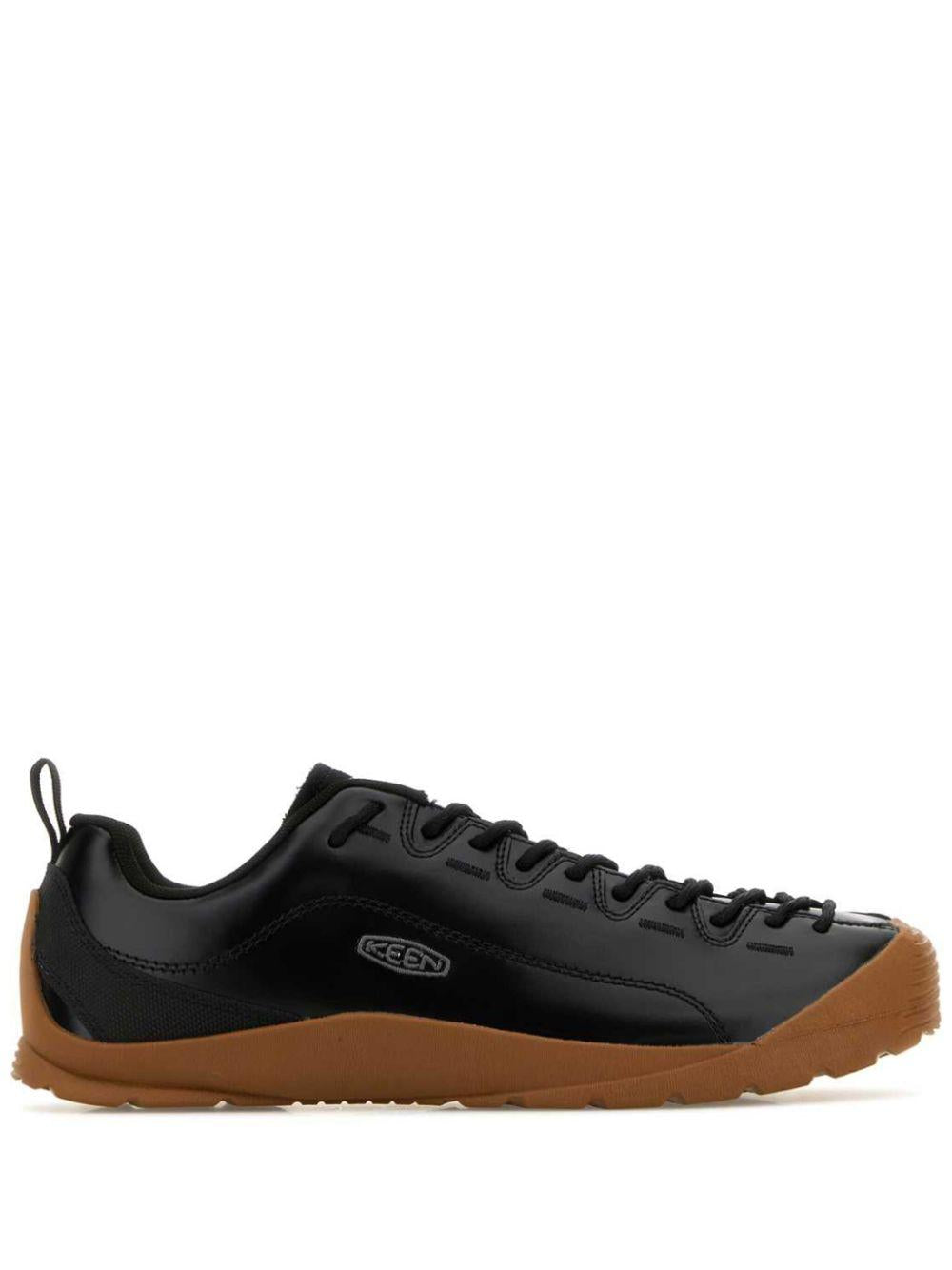 Black leather and rubber Jasper sneakers<BR/><BR/> 1029406 BLACK/GUM KEEN 