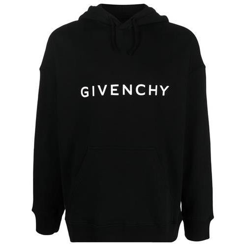 Logo-print drawstring hoodie BMJ0HC3 YAC001 GIVENCHY 