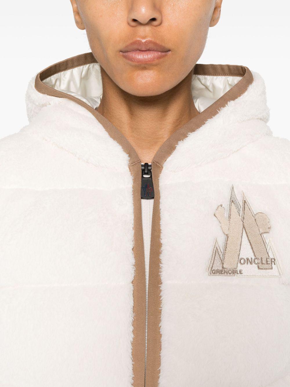 Padded hoodie with zip in Polartec® K20988G00022 899ML034 MONCLER GRENOBLE 