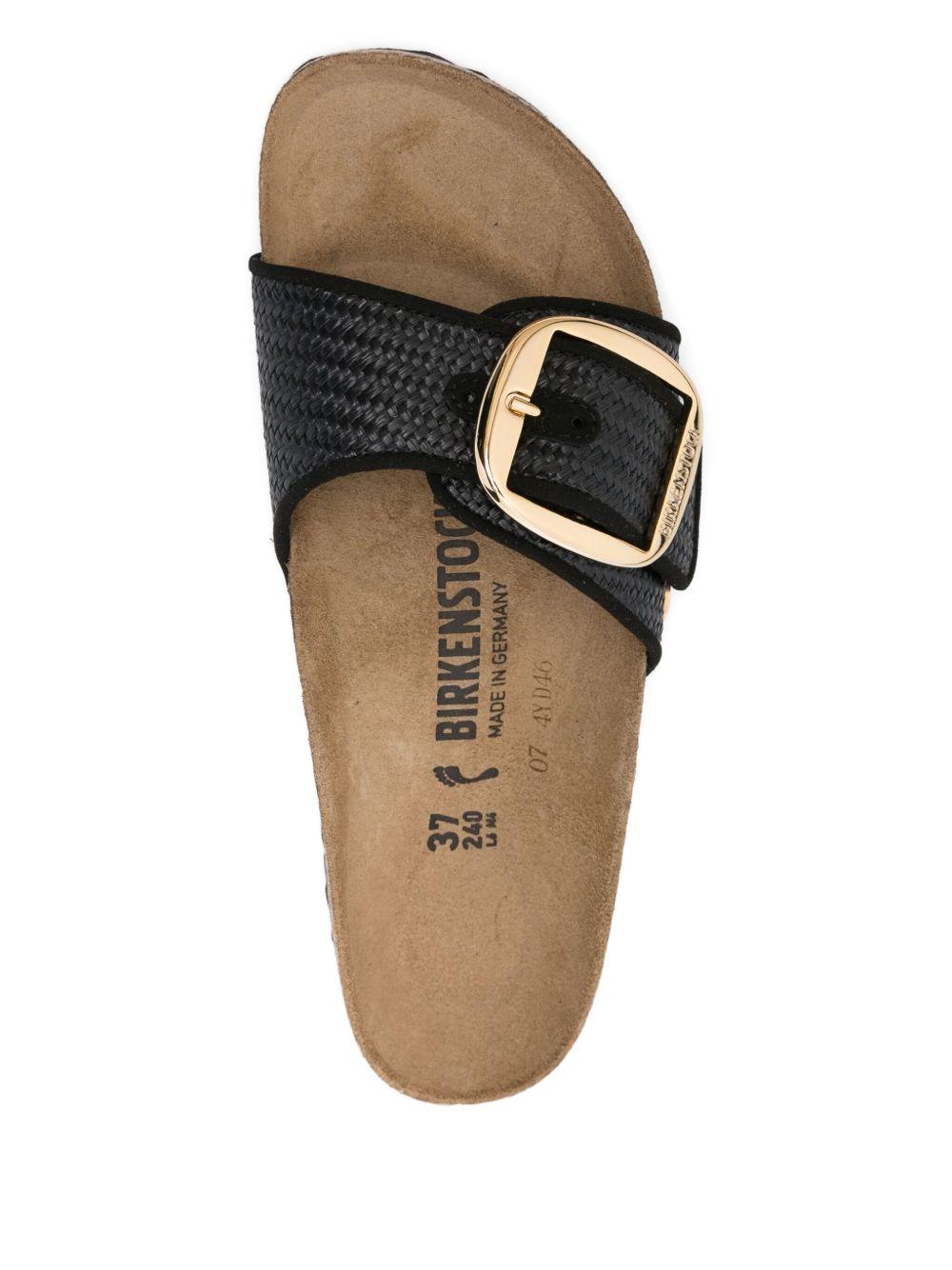 MADRID BIG BUCKLE slides 1029053 BLACK BIRKENSTOCK 