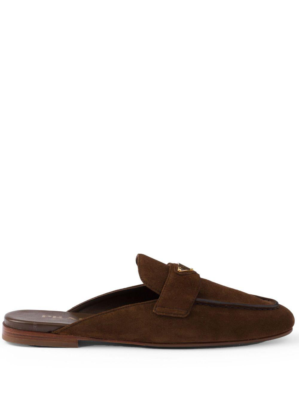 Suede slippers 1D766N103 F-010F0324 PRADA 