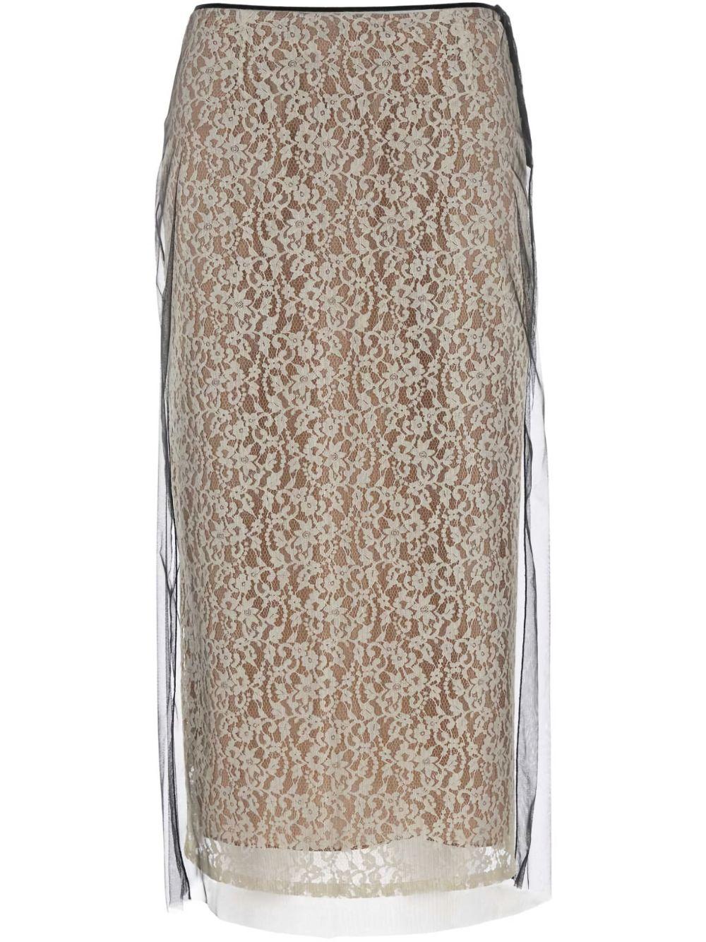 Midi skirt with a straight silhouette FQ7641 AUP7F1T48 FENDI 
