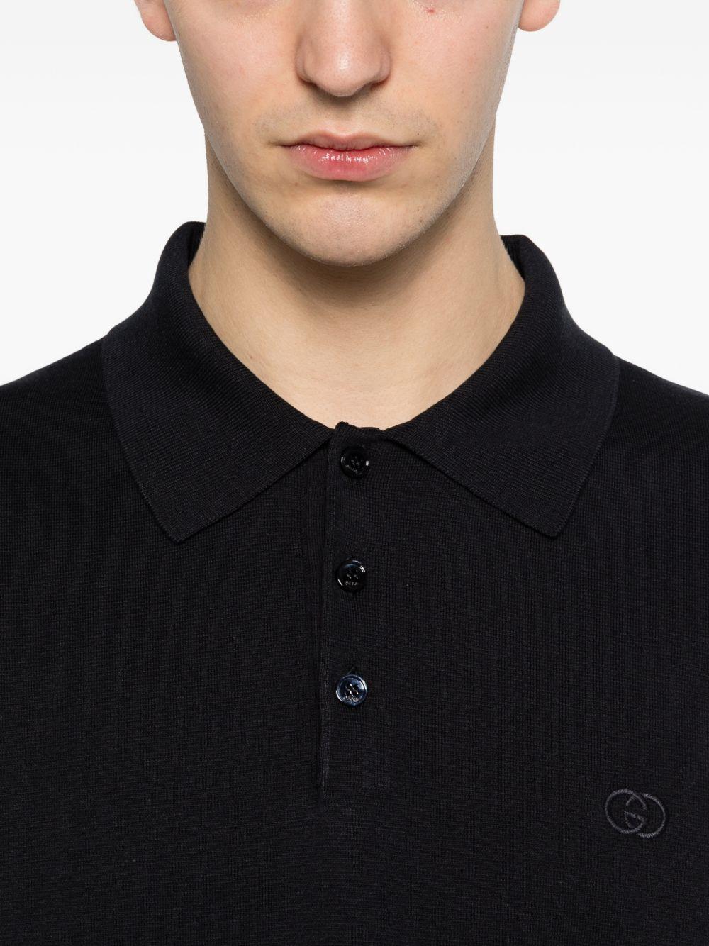 Silk cotton polo shirt with embroidery 853378 XKFDL4255 GUCCI 