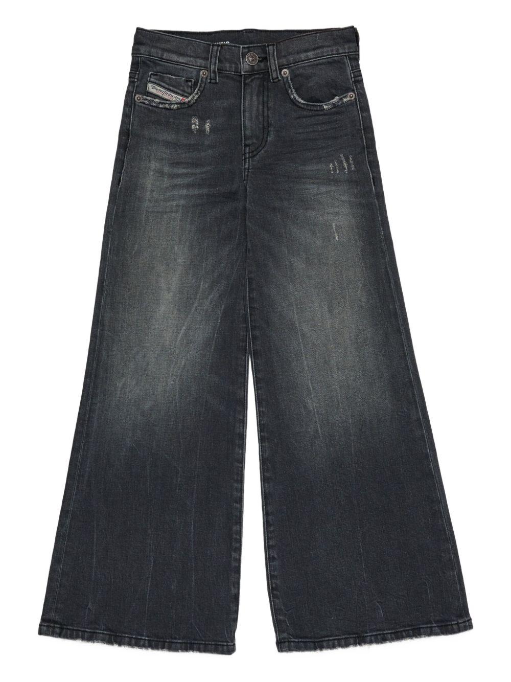 Girl's cotton jeans with flared legs J00816 KXBQNK02 DIESEL KID 