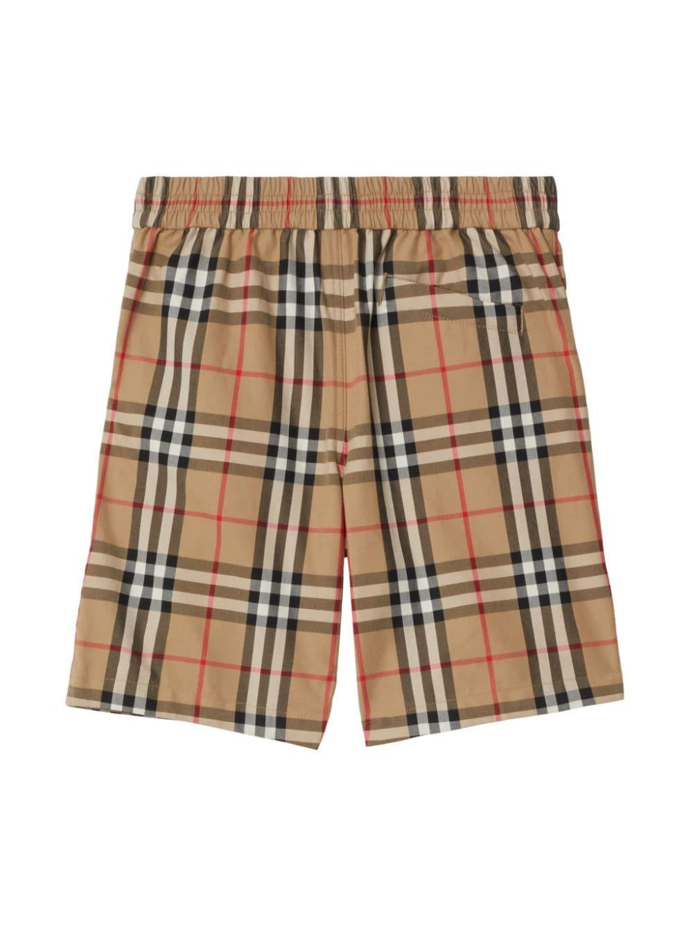 Vintage Check elasticated cotton shorts 8078220 A7028 BURBERRY KIDS 