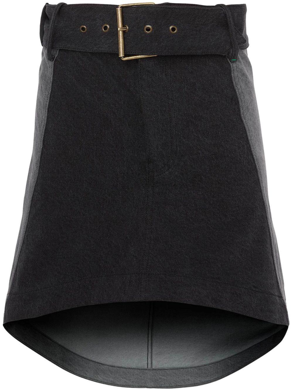 Denim mini skirt with inserts desig<BR/><BR/> DK0024 PG1657938 JW ANDERSON 