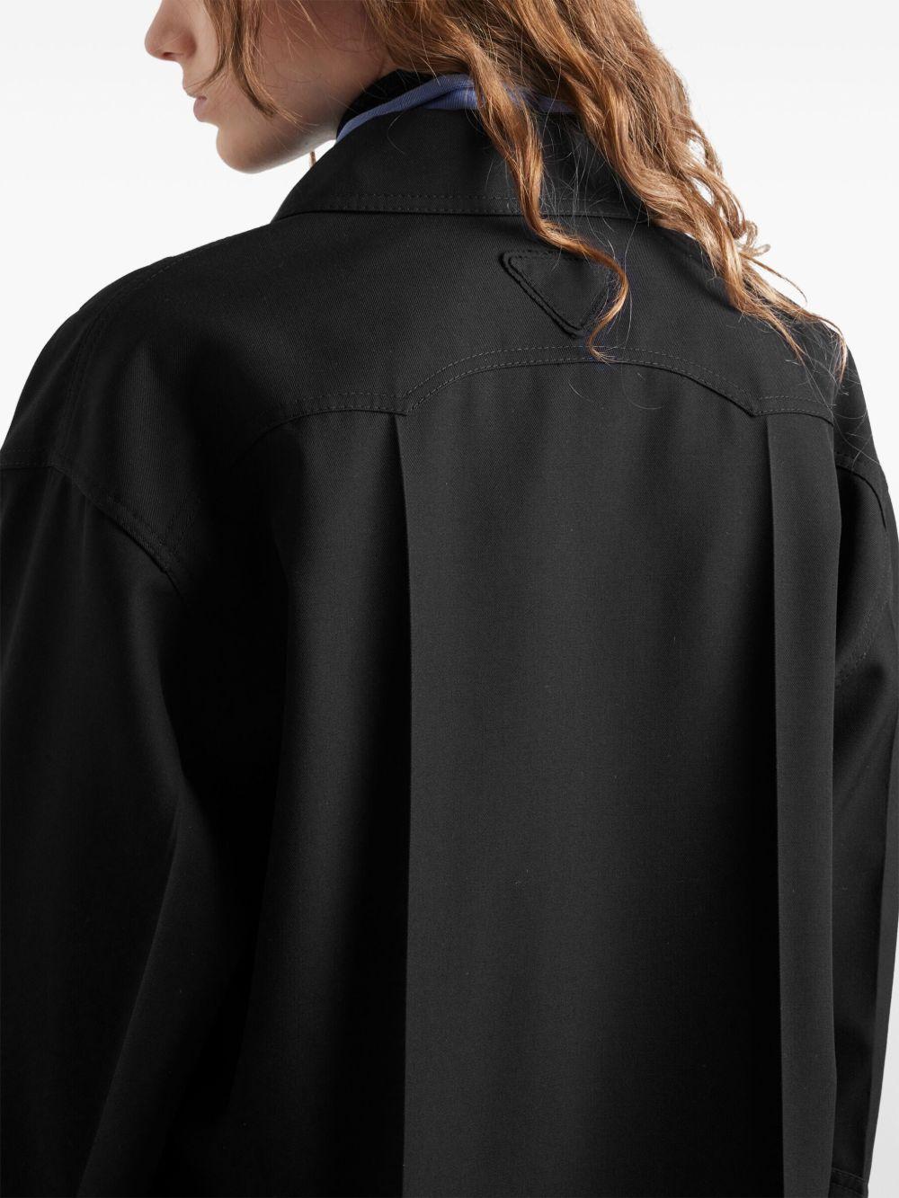 Wool gabardine coat<BR/><BR/><BR/> P614S 108NF0002 PRADA 