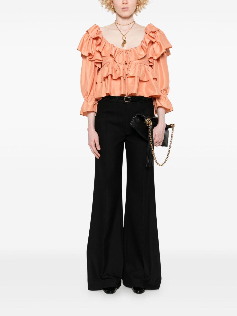 Flared tailored trousers<BR/><BR/> CH25SPA06299 001 CHLOÉ 