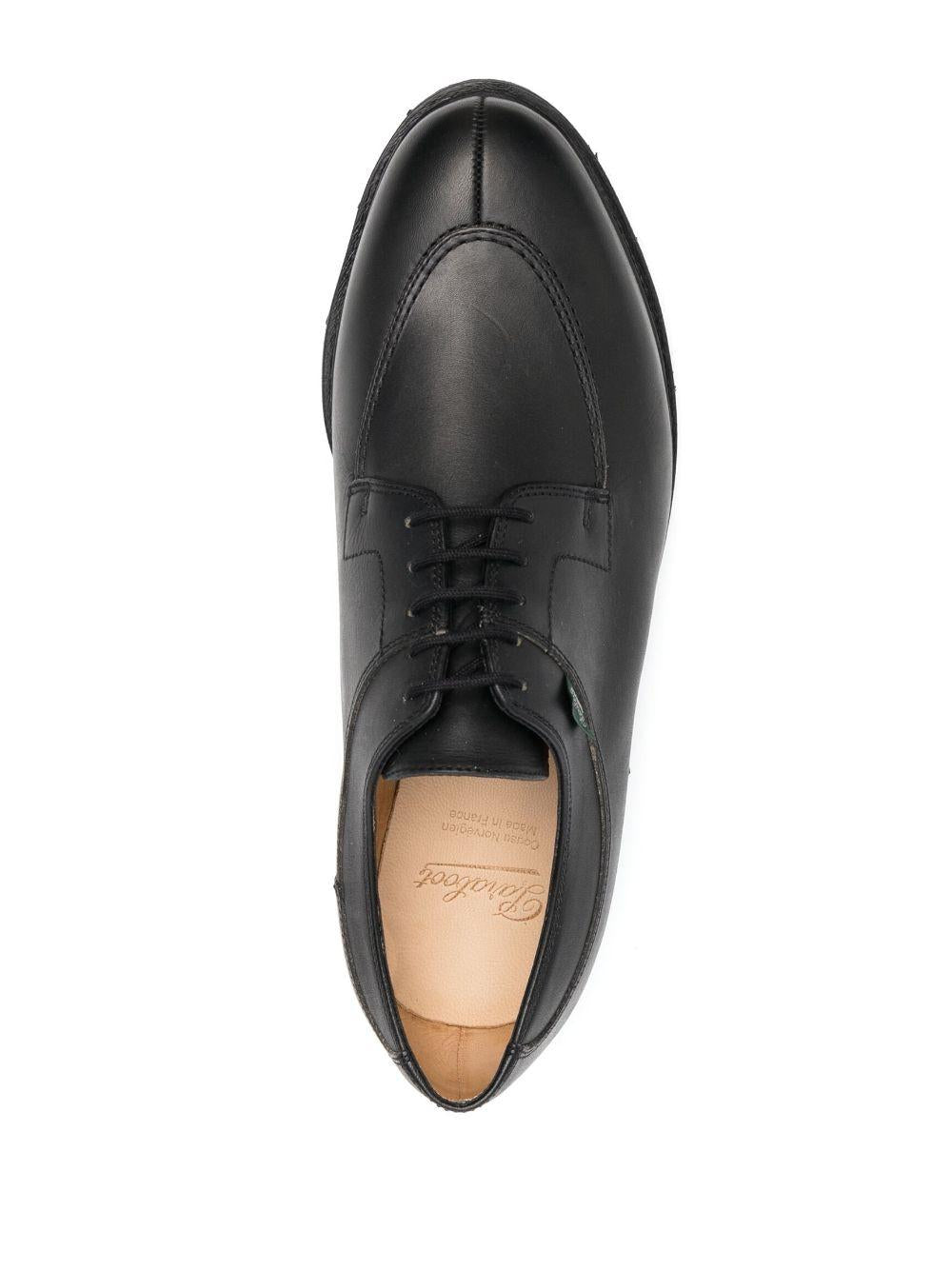 Leather Derby shoes<BR/><BR/><BR/> 705109 NOIRE-LIS NOIR PARABOOT 