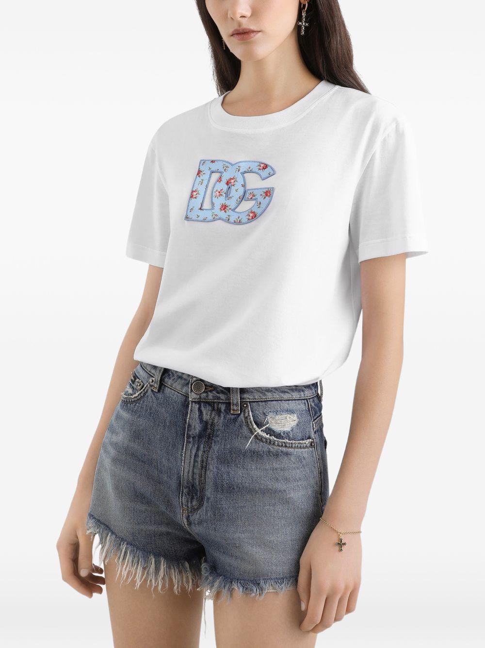 Jersey T-shirt with DG print patch F8V42Z GDDLXW0800 DOLCE & GABBANA 