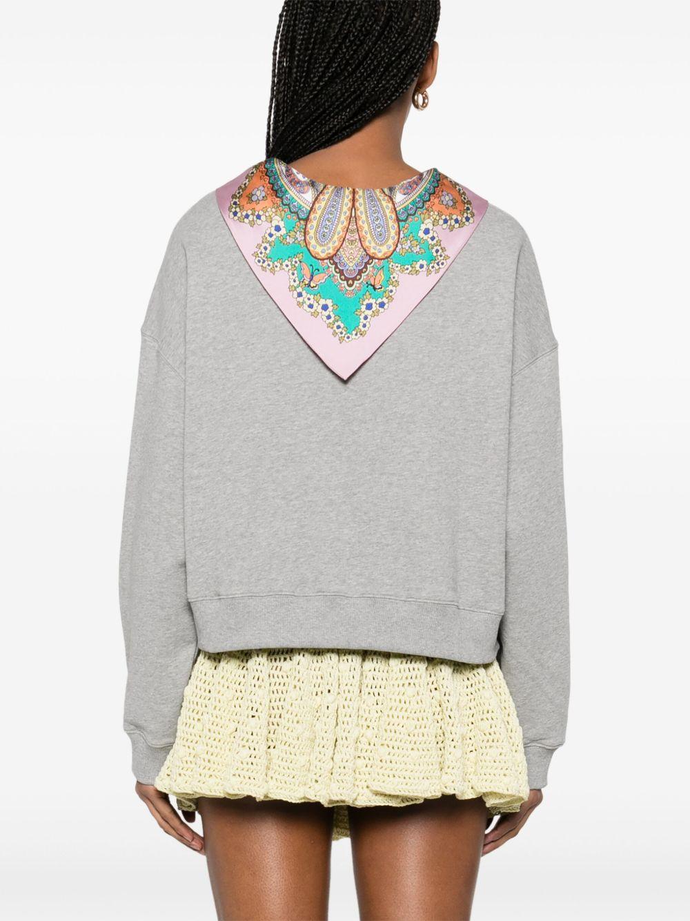 Scarf-detailed sweatshirt<BR/><BR/> WRMB0005 AU071S8290 ETRO 