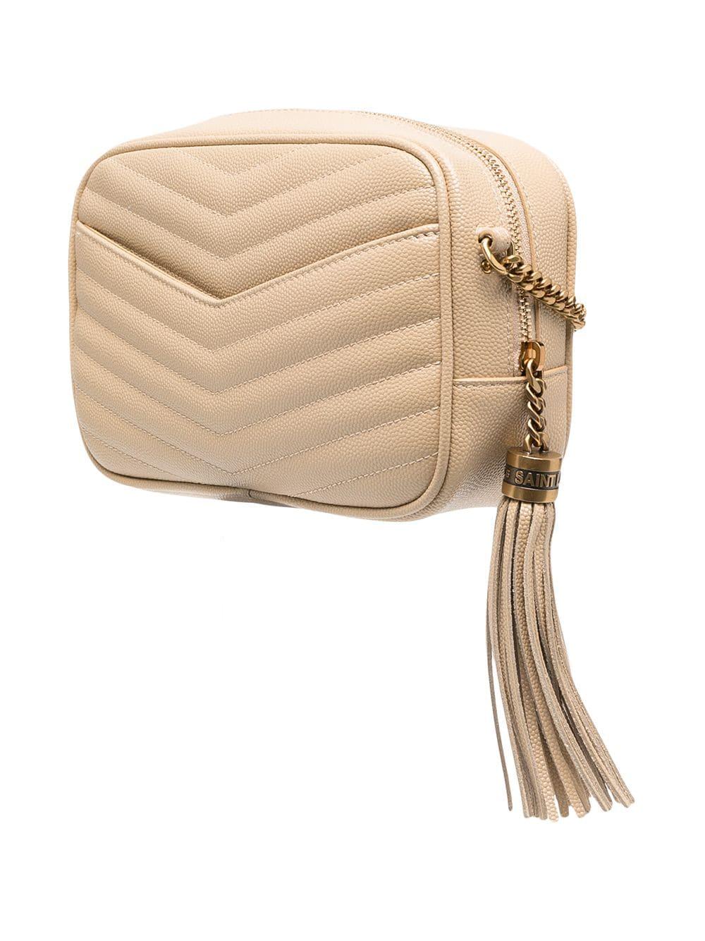 Lou mini bag in quilted gran de poudre embrossed leather 612579 1GF079141 SAINT LAURENT 