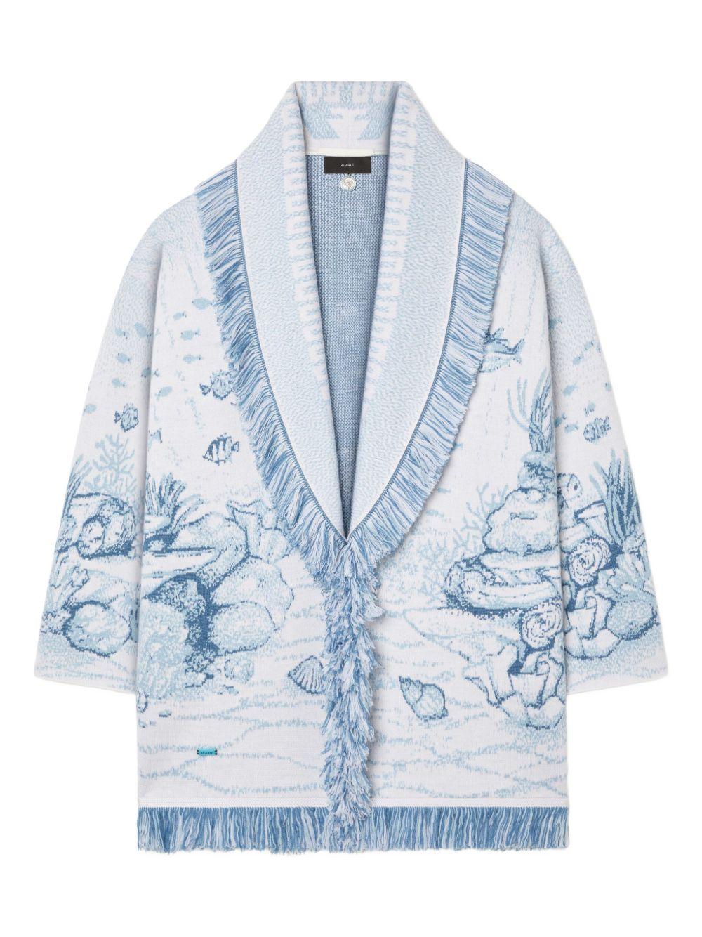 DEEP IN THE OCEAN CARDIGAN LWHB064R26KNI018 0F45 ALANUI 