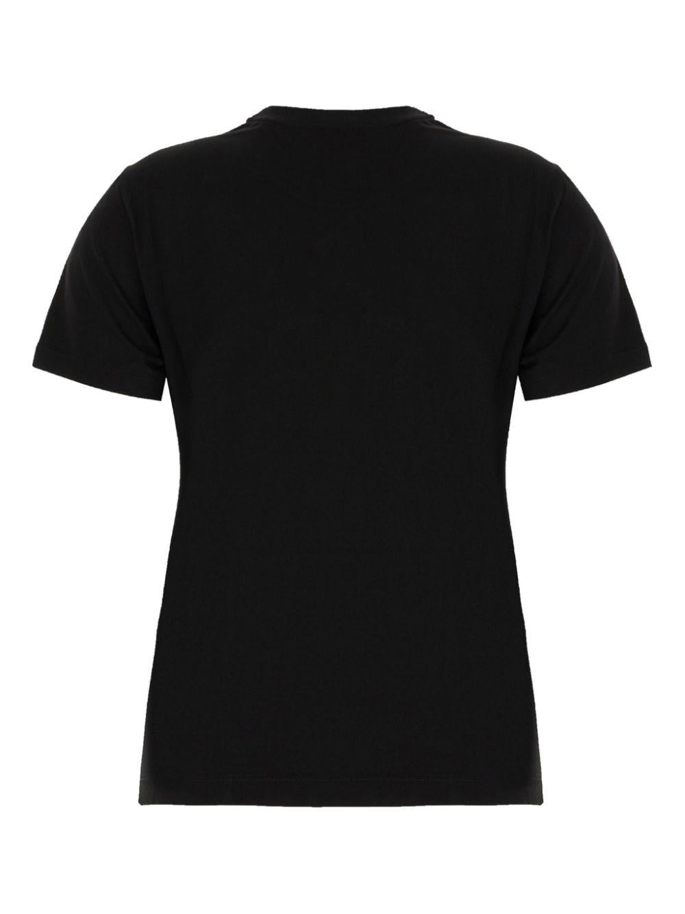 Sequinned-logo T-shirt<BR/><BR/><BR/> FS7254 AT2DF0GME FENDI 