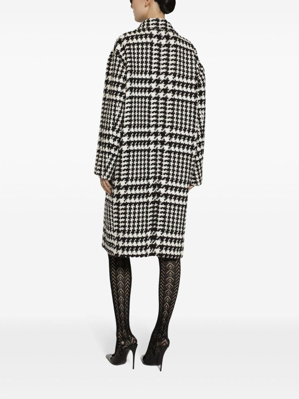 Houndstooth-pattern coat<BR/><BR/><BR/> F0E2FT FMMGXS8030 DOLCE & GABBANA 
