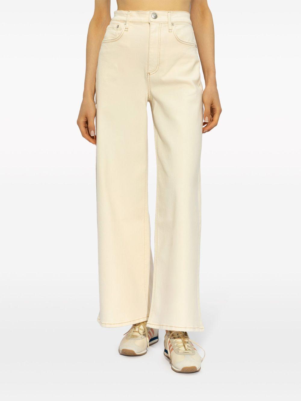 Wide leg jeans WDD24P2993BREC ECRU RAG & BONE 